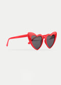 Heart Cateye Sunglasses | Red-Image 3
