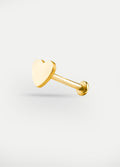 Heart Ear Stud 18G | Gold-Image 1