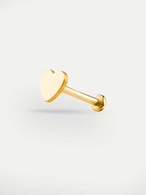 Heart Ear Stud 18G