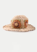 Hemp Cotton Flower Sun Hat | Cream-Image 2