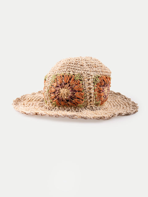 Hemp Cotton Flower Sun Hat