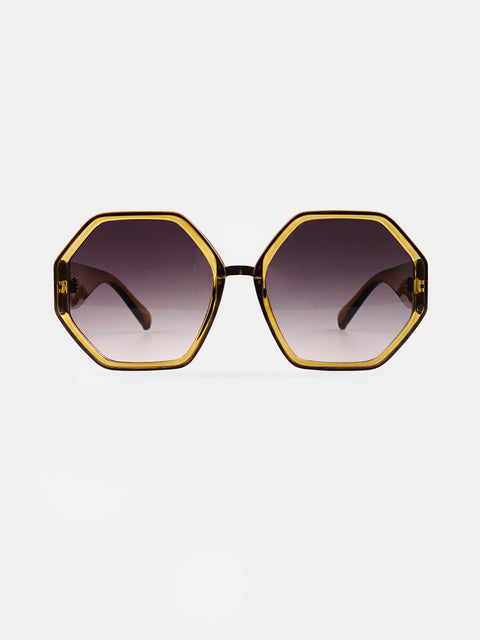 Hexagonal Oversized Sunglasses