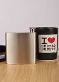 Hip Flask Stainless Steel 6 OZ | Side Opening-Image 1