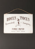 Hocus Pocus Broomstick Company - Metal Sign | One Colour-Image 1