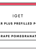 IGET Bar Plus Prefilled Pod 10k | Grape Pomegranate-Image 1