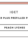 IGET Bar Plus Prefilled Pod 10k | Peach Lychee-Image 1