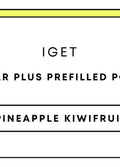 IGET Bar Plus Prefilled Pod 10k | Pineapple Kiwifruit-Image 1