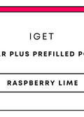 IGET Bar Plus Prefilled Pod 10k | Raspberry Lime-Image 1