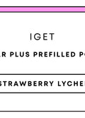 IGET Bar Plus Prefilled Pod 10k | Strawberry Lychee-Image 1