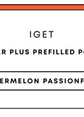IGET Bar Plus Prefilled Pod 10k | Watermelon Passionfruit-Image 1