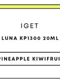 IGET Luna KP13000 20mL Pod | Pineapple Kiwifruit-Image 1