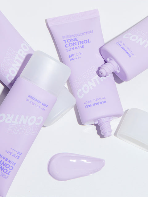 I'M MEME PURPLE COTTON TONE CONTROL SUN BASE