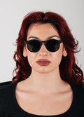 Indie Round Acrylic Sunglasses | Black-Image 3