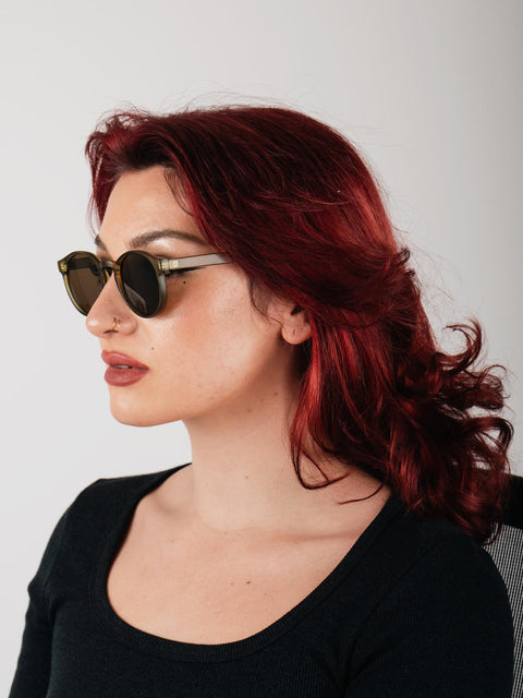 Indie Round Acrylic Sunglasses