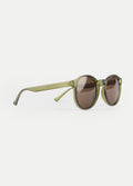 Indie Round Acrylic Sunglasses | Matte Green-Image 4
