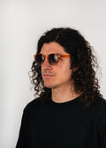 Indie Round Acrylic Sunglasses | Orange-Image 2