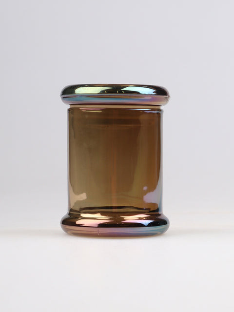Iridescent Glass Jar