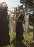 Jesse - Hemp Midi Dress | Black-Image 5