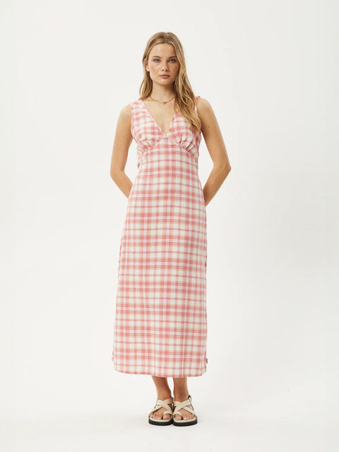 Kayla - Recycled Check Maxi Dress