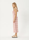 Kayla - Recycled Check Maxi Dress | Pink Check-Image 3