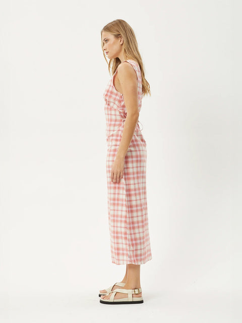 Kayla - Recycled Check Maxi Dress