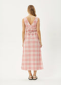 Kayla - Recycled Check Maxi Dress | Pink Check-Image 4