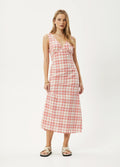 Kayla - Recycled Check Maxi Dress | Pink Check-Image 5