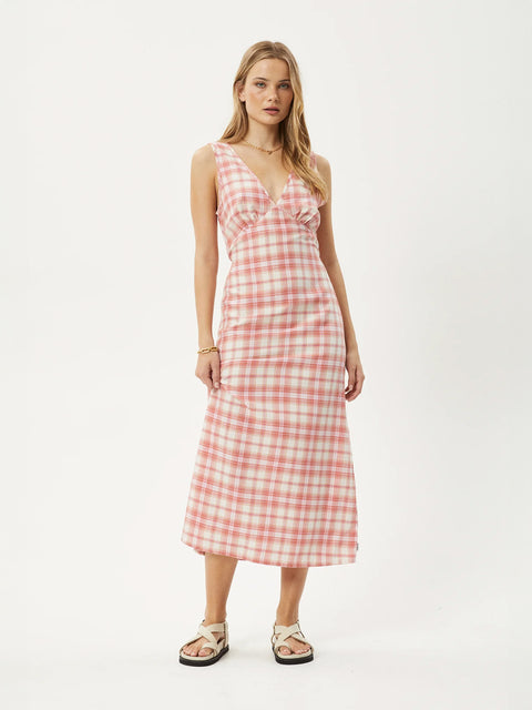 Kayla - Recycled Check Maxi Dress