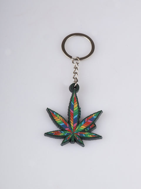 Keyring Rainbow Leaf