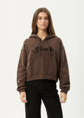 Kourt - Recycled Zip Hood | Coffee-Image 1