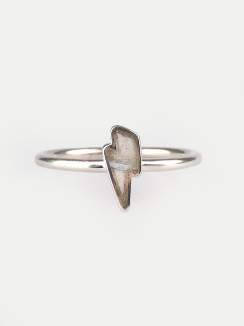 Labradorite Bolt Sterling Silver Ring