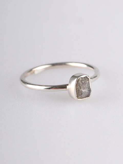 Labradorite Rough Sterling Silver Ring