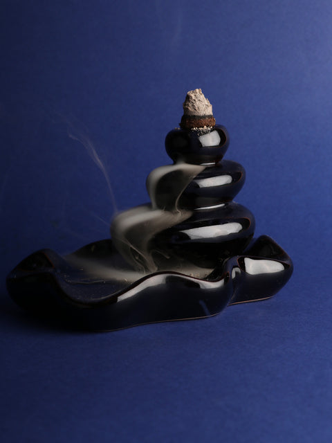 Large Pebbles Backflow Incense Burner