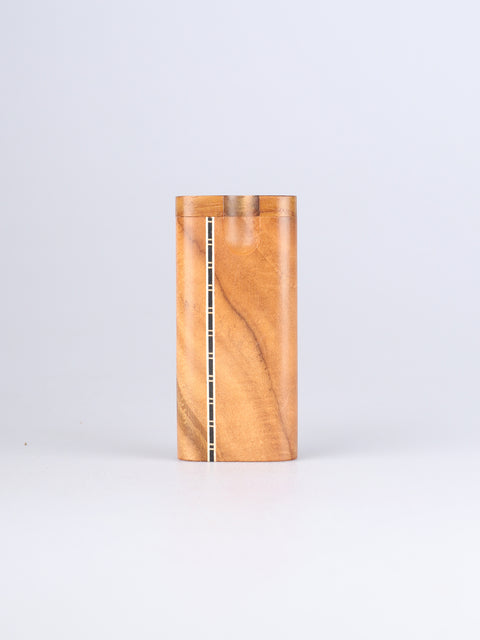 Large Teak Inlay Swivel Dug-out