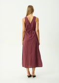 Ledger - Recycled Maxi Dress | Burgundy-Image 4