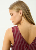 Ledger - Recycled Maxi Dress | Burgundy-Image 6