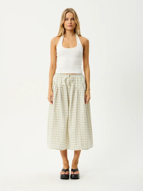 Legacy - Recycled Check Midi Skirt