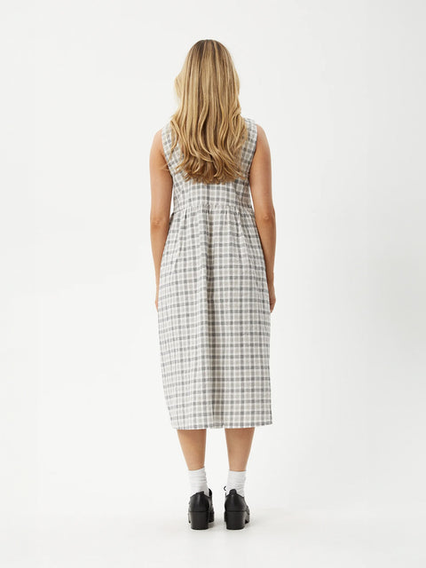 Leo - Recycled Check Midi Dress