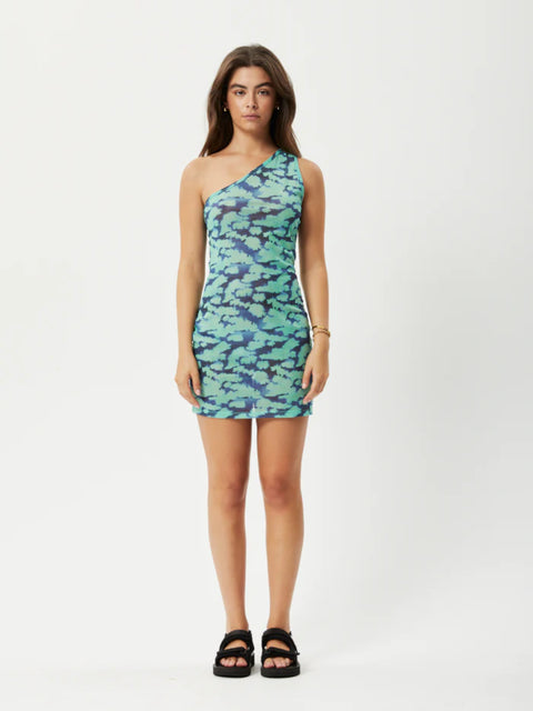 Liquid - Recycled Sheer One Shoulder Dress
