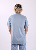 Little Yellow Bird Organic Cotton Tui Tee | Dusky Blue-Image 5