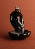 Lotus Flower & Hand Backflow Incense Burner | One Colour-Image 1