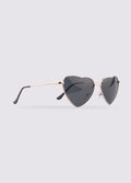 Love Heart Sunglasses | Black-Image 2