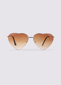 Love Heart Sunglasses | Smoke-Image 1