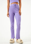 Lula - Hemp Knit Pants | Plum-Image 4