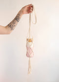 Macrame Bottle Holder | Beige-Image 2