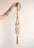 Macrame Bottle Holder | Ochre-Image 2