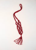 Macrame Bottle Holder | Red-Image 3