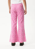 Madeline Birkin - Hemp Flared Pants | Bubblegum Floral-Image 3