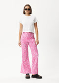 Madeline Birkin - Hemp Flared Pants | Bubblegum Floral-Image 6