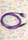 Magnetic USB Cable 1m Micro USB | Purple-Image 1